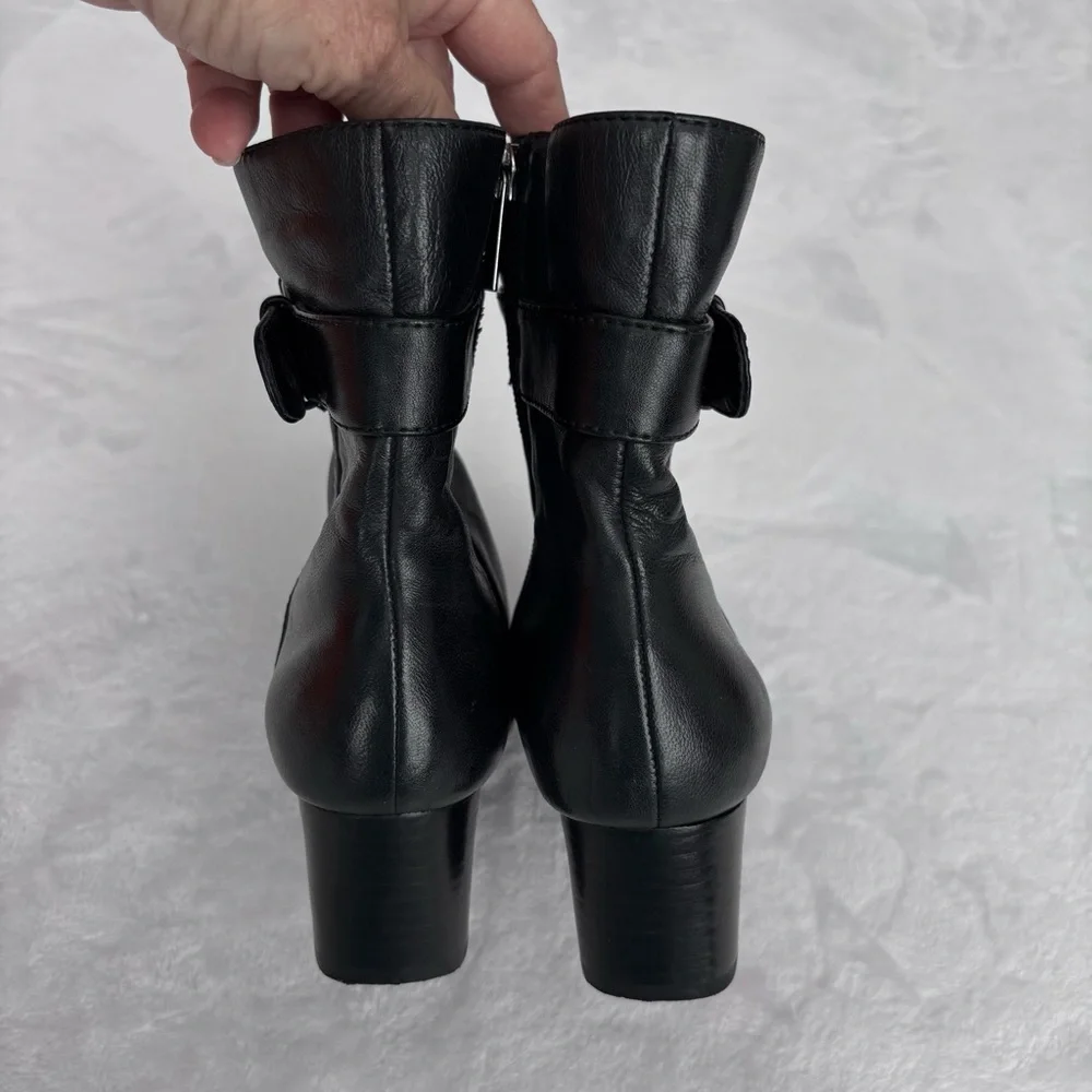 Bandolino Demelza Black Genuine Leather Boots--6.5 - Picture 7 of 13